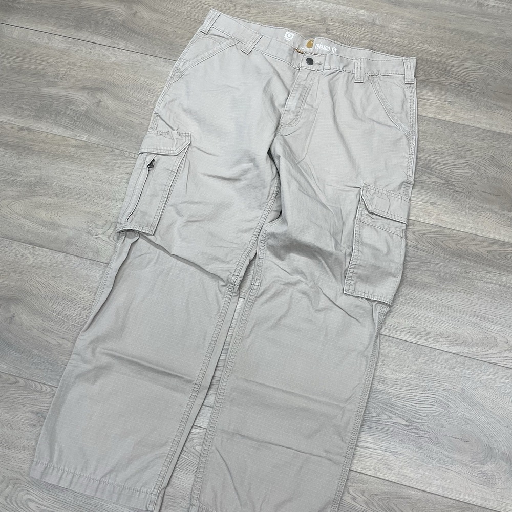 Carhartt Force Relaxed Fit Ripstop Cargo Pants Khaki Men Sz 38x30 Work Skater